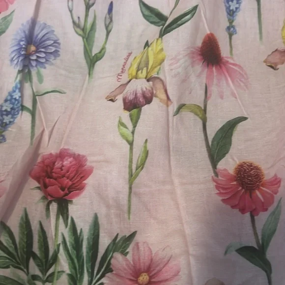 Monna Lisa girls floral muslin ruffled poncho style cover-up. Size 10. Like new! - Picture 3 of 3